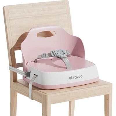 OEM Babysitzerhöhung, Tragbares Design, Verstellbare Gurte, Rosa OEM Babysitzerhöhung, Tragbares Design, Verstellbare Gurte, Rosa
