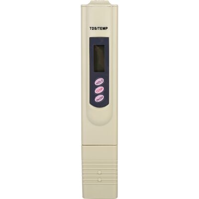 HEAT Digitales Lcd-wasserqualitätsmessgerät (tds 0–9999 Ppm, Grau), Messstift Für Reinheit Und Temperatur Bei Filtration, Tragbares Analysegerät HEAT Digitales Lcd-wasserqualitätsmessgerät (tds 0–9999 Ppm, Grau), Messstift Für Reinheit Und Temperatur Bei Filtration, Tragbares Analysegerät