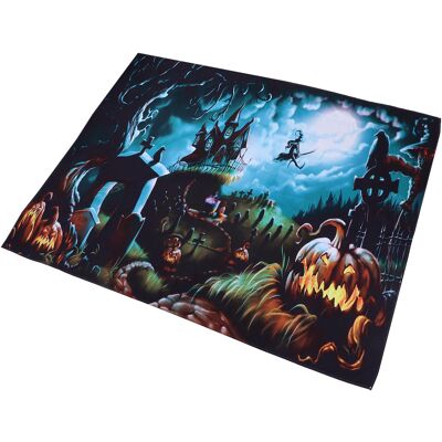 HEAT Halloween-fotografie-hintergrund, Horror-mondnacht, Gruseliger Friedhof, Kürbislaterne, Partydekoration, 230 X 180 Cm / 90,5 X 71 Zoll HEAT Halloween-fotografie-hintergrund, Horror-mondnacht, Gruseliger Friedhof, Kürbislaterne, Partydekoration, 230 X 180 Cm / 90,5 X 71 Zoll