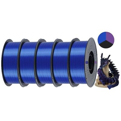OEM 3d-druckfilament, Seidenweiche Oberfläche, Hohe Präzision, Schwarz, Blau, Lila OEM 3d-druckfilament, Seidenweiche Oberfläche, Hohe Präzision, Schwarz, Blau, Lila