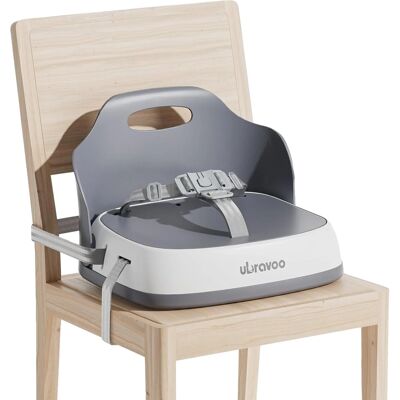 OEM Babysitzerhöhung, Tragbares Design, Verstellbare Gurte, Grau OEM Babysitzerhöhung, Tragbares Design, Verstellbare Gurte, Grau