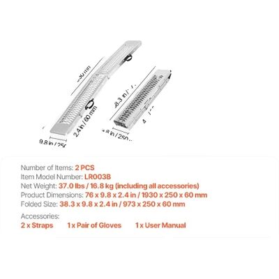 OEM Rampen, Tragfähigkeit 1000 Lb, Rutschfeste Oberfläche, 72 X 9 Zoll OEM Rampen, Tragfähigkeit 1000 Lb, Rutschfeste Oberfläche, 72 X 9 Zoll