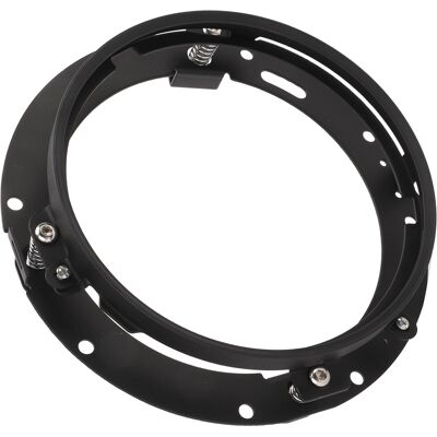 HEAT Schwarze Runde Montagehalterung Für 7-zoll-motorradscheinwerfer, Scheinwerfer-befestigungsringadapter, Schwarze Motorradscheinwerferhalterung, 7-zoll-adapterring. HEAT Schwarze Runde Montagehalterung Für 7-zoll-motorradscheinwerfer, Scheinwerfer-befestigungsringadapter, Schwarze Motorradscheinwerferhalterung, 7-zoll-adapterring.