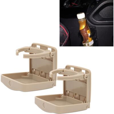 JUTE Zwei Klappbare Getränkehalter, Abgerundete Ecken, Schwarz, Geeignet Für Wohnmobile Und Wohnwagen, Beige (hf-pab). JUTE Zwei Klappbare Getränkehalter, Abgerundete Ecken, Schwarz, Geeignet Für Wohnmobile Und Wohnwagen, Beige (hf-pab).