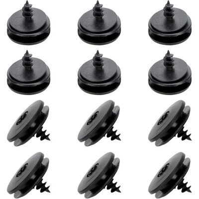 OEM Fußmattenclips – Teppichbefestigung – Fahrzeuginnenraum – Universell Passend – 35 Mm Durchmesser – Schwarz OEM Fußmattenclips – Teppichbefestigung – Fahrzeuginnenraum – Universell Passend – 35 Mm Durchmesser – Schwarz