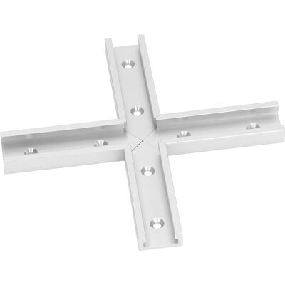 HEAT Stück T-schienenverbinder Aus Aluminiumlegierung, 100 Mm Länge, 30 Mm Breite, Universell Für Holzbearbeitung, Silberfarben HEAT Stück T-schienenverbinder Aus Aluminiumlegierung, 100 Mm Länge, 30 Mm Breite, Universell Für Holzbearbeitung, Silberfarben