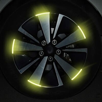 HEAT Set Mit 20 Reflektierenden Aufklebern Für Autofelgen, Universell, Uv-beständig, Wasserfest, Für Mehr Sicherheit Bei Nacht, Signalaufkleber HEAT Set Mit 20 Reflektierenden Aufklebern Für Autofelgen, Universell, Uv-beständig, Wasserfest, Für Mehr Sicherheit Bei Nacht, Signalaufkleber