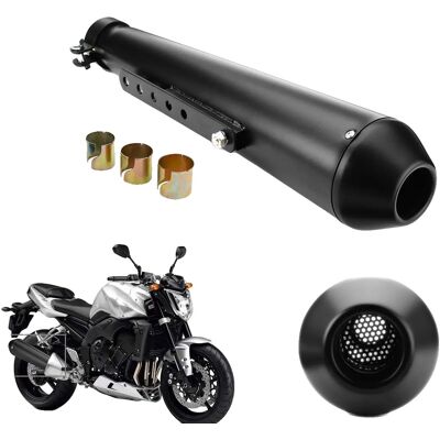 OEM Motorradschalldämpfer, Edelstahl, Universell Passend, Schwarz OEM Motorradschalldämpfer, Edelstahl, Universell Passend, Schwarz