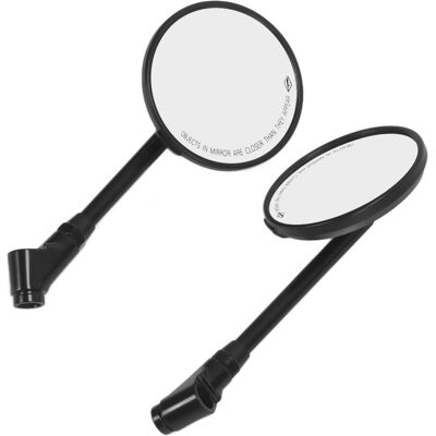 HEAT Runder Motorradspiegel Im Carbon-look, 360° Verstellbar, Universell Passend, 8/10-mm-sockel, Schwarz HEAT Runder Motorradspiegel Im Carbon-look, 360° Verstellbar, Universell Passend, 8/10-mm-sockel, Schwarz