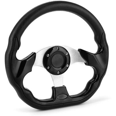 HEAT 320 Mm/12,5 Zoll Rennwagen-driftlenkrad Mit Hupenknopf, Glänzend Schwarz, Universell HEAT 320 Mm/12,5 Zoll Rennwagen-driftlenkrad Mit Hupenknopf, Glänzend Schwarz, Universell