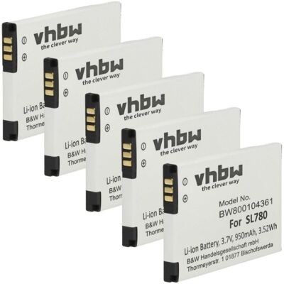 Vhbw - 5x Akku Kompatibel Mit Gigaset Premium 300hx Schnurlos Festnetz Telefon (950 Mah, 3,7 V, Li-ion) Vhbw - 5x Akku Kompatibel Mit Gigaset Premium 300hx Schnurlos Festnetz Telefon (950 Mah, 3,7 V, Li-ion)