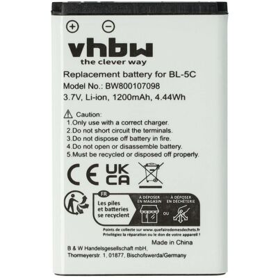 Vhbw - 1x Akku Kompatibel Mit Avm Fritzfon X6, Fritzfon C6 Dect, Fritzfon C6 Schnurlos Festnetz Telefon (1200 Mah, 3,7 V, Li-ion) Vhbw - 1x Akku Kompatibel Mit Avm Fritzfon X6, Fritzfon C6 Dect, Fritzfon C6 Schnurlos Festnetz Telefon (1200 Mah, 3,7 V, Li-ion)