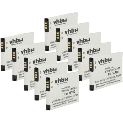 10x Akku Kompatibel Mit Siemens Gigaset Sl350, Sl350h, Sl450, Sl400a, Sl400, Sl400h Schnurlos Festnetz Telefon (950 Mah, 3,7 V, Li-ion) - Vhbw 10x Akku Kompatibel Mit Siemens Gigaset Sl350, Sl350h, Sl450, Sl400a, Sl400, Sl400h Schnurlos Festnetz Telefon (950 Mah, 3,7 V, Li-ion) - Vhbw