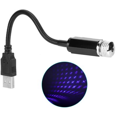 HEAT Usb-autodach-sternenhimmel-projektor, Romantische Universal-ambiente-projektor-dekorationslampe, Blau-lila HEAT Usb-autodach-sternenhimmel-projektor, Romantische Universal-ambiente-projektor-dekorationslampe, Blau-lila