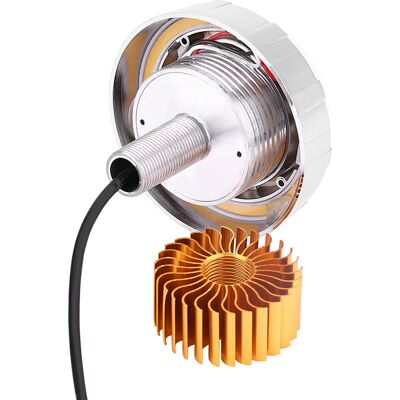 HEAT Motorrad-led-scheinwerfer Mit Dual-optik-projektor, Halo-angel-eye-design, Demon-blau-rot-rund HEAT Motorrad-led-scheinwerfer Mit Dual-optik-projektor, Halo-angel-eye-design, Demon-blau-rot-rund
