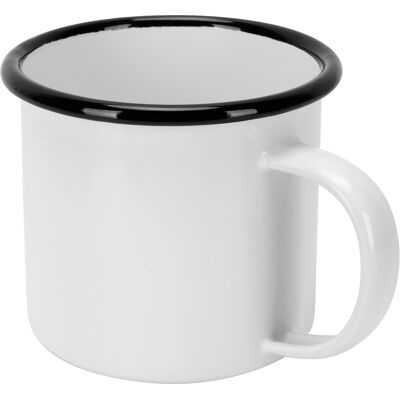 HEAT Emaillebecher, 8 Cm Durchmesser, 350 Ml, Dickwandig, Umweltfreundlich, Für Kaffee, Wein, Wasser, Zubehör, Weiß HEAT Emaillebecher, 8 Cm Durchmesser, 350 Ml, Dickwandig, Umweltfreundlich, Für Kaffee, Wein, Wasser, Zubehör, Weiß
