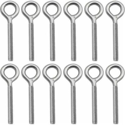 OEM Linghhang 12er-pack M8 304 Edelstahl-ösenschrauben – 95 Mm Länge – Rostbeständig – Für Den Außenbereich OEM Linghhang 12er-pack M8 304 Edelstahl-ösenschrauben – 95 Mm Länge – Rostbeständig – Für Den Außenbereich