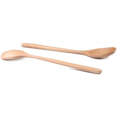 JUTE Set Aus 4 Kleinen Holzlöffeln Mit Langen Griffen, Ideal Für Honig, Milch, Suppe, Kaffee, Tee Und Zucker. JUTE Set Aus 4 Kleinen Holzlöffeln Mit Langen Griffen, Ideal Für Honig, Milch, Suppe, Kaffee, Tee Und Zucker.