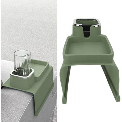 JUTE Silikon-becherhalter Für Sofaarmlehnen, Multifunktionaler Und Kreativer Becherhalter Für Getränke Und Kaffee, Sofahalter, Grün JUTE Silikon-becherhalter Für Sofaarmlehnen, Multifunktionaler Und Kreativer Becherhalter Für Getränke Und Kaffee, Sofahalter, Grün