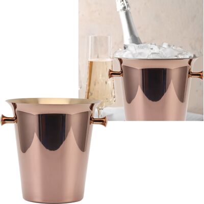 JUTE Eisbehälter Aus Edelstahl Im Europäischen Stil Für Champagner Und Rotwein, 5 L JUTE Eisbehälter Aus Edelstahl Im Europäischen Stil Für Champagner Und Rotwein, 5 L