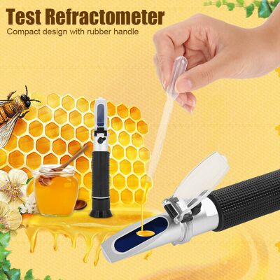 HEAT Refraktometer 58-92% Brix Zur Messung Des Spezifischen Gewichts Von Bier, Fruchtsaft, Wein, Zuckertester HEAT Refraktometer 58-92% Brix Zur Messung Des Spezifischen Gewichts Von Bier, Fruchtsaft, Wein, Zuckertester