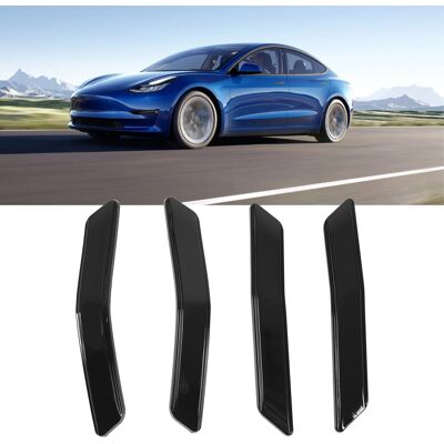 JUTE Stoßstangenleisten Und Kratzerflicken Für Die Vordertüren Des Tesla Model Y 2021-2023, Schwarz (teilenummer: My-ex85black). JUTE Stoßstangenleisten Und Kratzerflicken Für Die Vordertüren Des Tesla Model Y 2021-2023, Schwarz (teilenummer: My-ex85black).