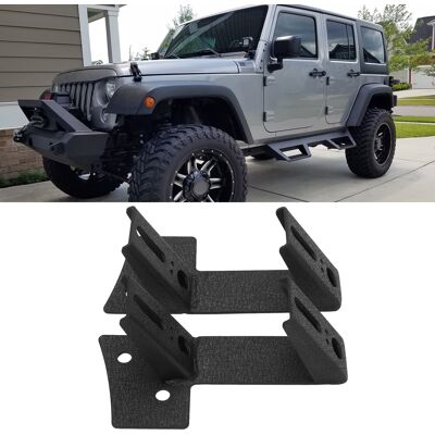 JUTE Doppelte Led-scheinwerferhalterung Für Die A-säule, Kompatibel Mit Jeep Wrangler Jk 2/4-türer (2007-2017) JUTE Doppelte Led-scheinwerferhalterung Für Die A-säule, Kompatibel Mit Jeep Wrangler Jk 2/4-türer (2007-2017)