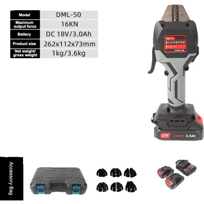 OEM Hydraulisches Crimpwerkzeug, Kabellos, Starke 16 Kn Presskraft, Dml-50 OEM Hydraulisches Crimpwerkzeug, Kabellos, Starke 16 Kn Presskraft, Dml-50