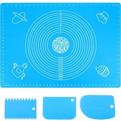 ENLENK 70x50cm Silikon-backmatte, Antihaft-wiederverwendbare Backmatte Mit Rutschfesten Messmarkierungen Für Fondant, Torten, Pizza Und Teig, Ausrollmatte Für Teig, Arbeitsplattenmatte ENLENK 70x50cm Silikon-backmatte, Antihaft-wiederverwendbare Backmatte Mit Rutschfesten Messmarkierungen Für Fondant, Torten, Pizza Und Teig, Ausrollmatte Für Teig, Arbeitsplattenmatte
