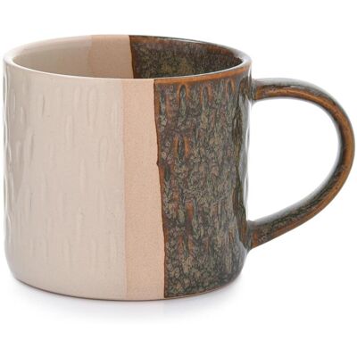 OEM 250 Ml Cremefarbener, Grüner Steingutbecher Für Kaffee Und Tee Von Kraft Duka OEM 250 Ml Cremefarbener, Grüner Steingutbecher Für Kaffee Und Tee Von Kraft Duka