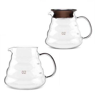 HEAT Dickwandige Glaskaraffe 500 Ml, Hitzebeständig, Aufgusskanne Für Kaffee Und Tee, Barzubehör. HEAT Dickwandige Glaskaraffe 500 Ml, Hitzebeständig, Aufgusskanne Für Kaffee Und Tee, Barzubehör.