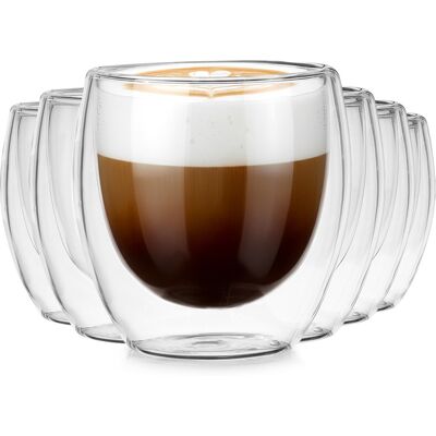 OEM Doppelwandige Thermogläser Für Kaffee Und Tee, 250 Ml, 6 Stück. OEM Doppelwandige Thermogläser Für Kaffee Und Tee, 250 Ml, 6 Stück.