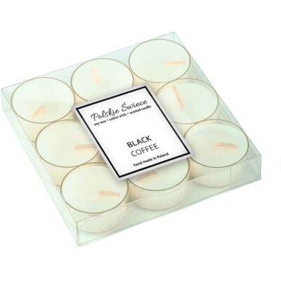 OEM Aromatische Sojawärmer A'9 Schwarzer Kaffee Teelicht OEM Aromatische Sojawärmer A'9 Schwarzer Kaffee Teelicht
