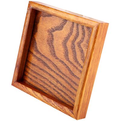 HEAT Quadratisches Tablett Aus Massivholz Für Tee, Kaffee, Sushi, Vorspeisen – Servierschale Für Restaurant Und Wohnzimmer (12,5 X 12,5 Cm) HEAT Quadratisches Tablett Aus Massivholz Für Tee, Kaffee, Sushi, Vorspeisen – Servierschale Für Restaurant Und Wohnzimmer (12,5 X 12,5 Cm)