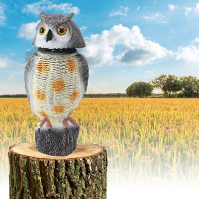 JUTE Bucklige Eule In Form Eines Pilzes Mit Gelben Flecken - Ein Dekoratives Vogelabwehrmittel Für Gärten Und Die Jagd. JUTE Bucklige Eule In Form Eines Pilzes Mit Gelben Flecken - Ein Dekoratives Vogelabwehrmittel Für Gärten Und Die Jagd.
