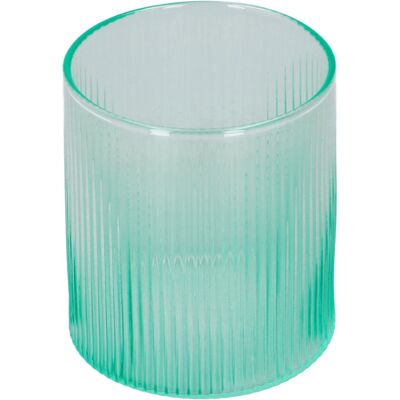 HEAT Borosilikatglas-becher Mit Vertikalem Farbverlauf Für Wasser, Milch, Latte, Cappuccino, Tee Und Grün HEAT Borosilikatglas-becher Mit Vertikalem Farbverlauf Für Wasser, Milch, Latte, Cappuccino, Tee Und Grün