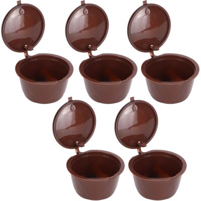 HEAT Set Mit 5 Wiederverwendbaren Kaffeekapseln, Kompatibel Mit Dolce Gusto, Inklusive Löffel Und Reinigungsbürste HEAT Set Mit 5 Wiederverwendbaren Kaffeekapseln, Kompatibel Mit Dolce Gusto, Inklusive Löffel Und Reinigungsbürste
