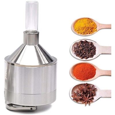 OEM Pulvermühle Mit Trichter Und Schnupftabakflasche – Für Gewürze, Teeblüten Und Kräuter OEM Pulvermühle Mit Trichter Und Schnupftabakflasche – Für Gewürze, Teeblüten Und Kräuter