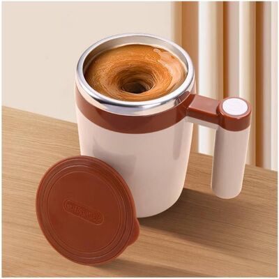 OEM Wiederaufladbarer Automatischer Mixerbecher – Magnetisch, Für Kaffee, Milch, Tee, Schokolade (braun) OEM Wiederaufladbarer Automatischer Mixerbecher – Magnetisch, Für Kaffee, Milch, Tee, Schokolade (braun)