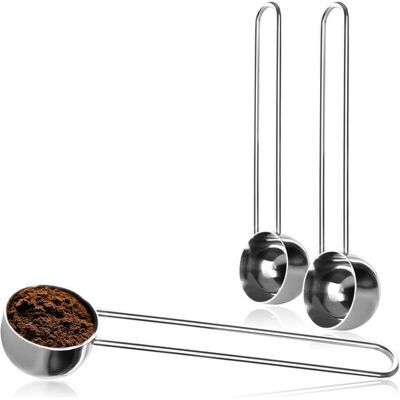 OEM 3x Messlöffel Aus Edelstahl Für Kaffee Messlöffel Für Tee Kaffee Cappuccino Kakao Und Espresso Messlöffel Mit Drahtgriff Einfache Dosierung 15 Ml OEM 3x Messlöffel Aus Edelstahl Für Kaffee Messlöffel Für Tee Kaffee Cappuccino Kakao Und Espresso Messlöffel Mit Drahtgriff Einfache Dosierung 15 Ml