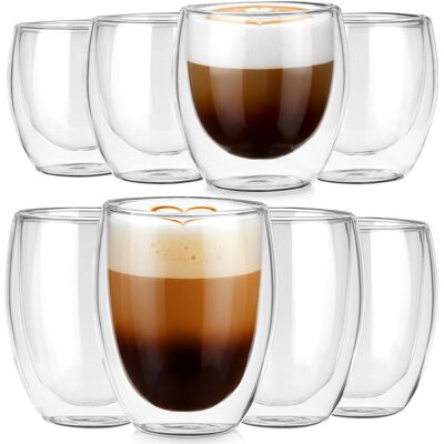 OEM Doppelwandige Thermogläser Für Kaffee Und Tee 250 / 370 Ml 8 Stück. OEM Doppelwandige Thermogläser Für Kaffee Und Tee 250 / 370 Ml 8 Stück.