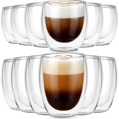 OEM Doppelwandige Thermogläser Für Kaffee Und Tee 250 / 370 Ml 12 Stück. OEM Doppelwandige Thermogläser Für Kaffee Und Tee 250 / 370 Ml 12 Stück.