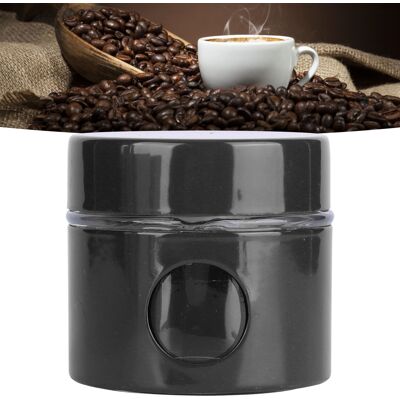 JUTE Luftdichtes Vorratsglas Für Die Küche, Luftdichtes Glas Für Kaffeebohnen, Kleines Schwarzes Glas JUTE Luftdichtes Vorratsglas Für Die Küche, Luftdichtes Glas Für Kaffeebohnen, Kleines Schwarzes Glas