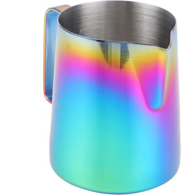 HEAT 350-ml-kaffeekanne, Farbenfrohes Latte-art-kältebrett Mit Milchaufschäummarkierungen HEAT 350-ml-kaffeekanne, Farbenfrohes Latte-art-kältebrett Mit Milchaufschäummarkierungen