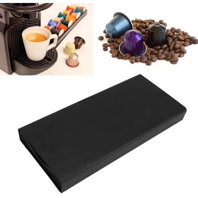 JUTE Staubdichte Aufbewahrungsbox Für Kaffeekapseln, Fasst 40 Nespresso-kapseln, Schubladenablage, Schwarz, Geräuschlos. JUTE Staubdichte Aufbewahrungsbox Für Kaffeekapseln, Fasst 40 Nespresso-kapseln, Schubladenablage, Schwarz, Geräuschlos.