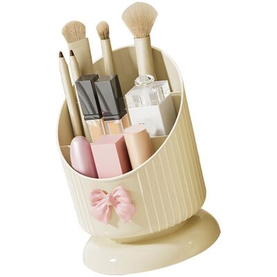 LEDE Großer Kosmetik-aufbewahrungseimer, Make-up-organizer Aus Kunststoff Mit Fächern, Großes Fassungsvermögen Für Lippenstift Und Lidschatten LEDE Großer Kosmetik-aufbewahrungseimer, Make-up-organizer Aus Kunststoff Mit Fächern, Großes Fassungsvermögen Für Lippenstift Und Lidschatten