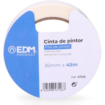 Marke EDM Papierband - 36mm x 45m Klebeband Marke EDM Papierband - 36mm x 45m Klebeband