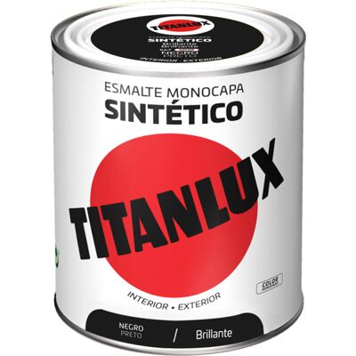 Titan Hochleistungs-Synthetisches Emaille 750ml Schwarz Titan Hochleistungs-Synthetisches Emaille 750ml Schwarz