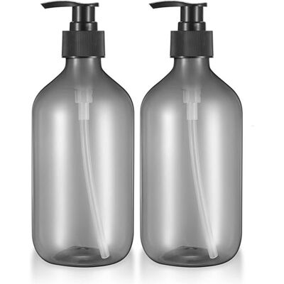 OEM 2-teiliger 500-ml-seifenspender, Leere, Wiederbefüllbare Pumpflaschen, Leere Kunststoffflaschen Für Seife, Shampoo, Lotion, Duschgel – Grau OEM 2-teiliger 500-ml-seifenspender, Leere, Wiederbefüllbare Pumpflaschen, Leere Kunststoffflaschen Für Seife, Shampoo, Lotion, Duschgel – Grau