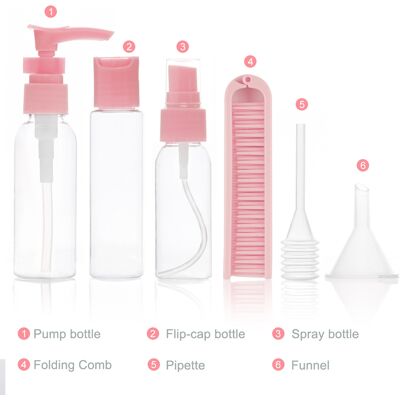 HEAT 3-teiliges Reise-sprühflaschenset, Tragbare, Auslaufsichere Kunststoffflasche, Spender Für Duschgel Und Lotion, Mini-größe Für Taschen HEAT 3-teiliges Reise-sprühflaschenset, Tragbare, Auslaufsichere Kunststoffflasche, Spender Für Duschgel Und Lotion, Mini-größe Für Taschen